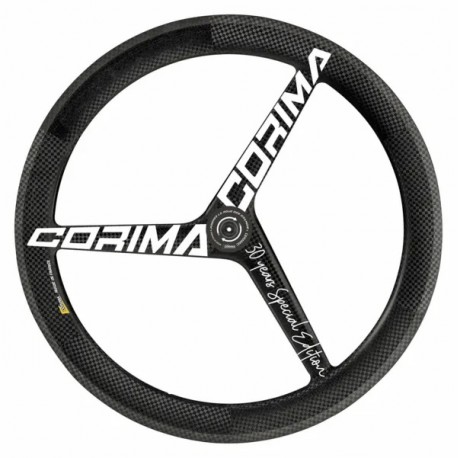 RUEDA DELANTERA CORIMA 3 PALOS DISC WS TUBULAR